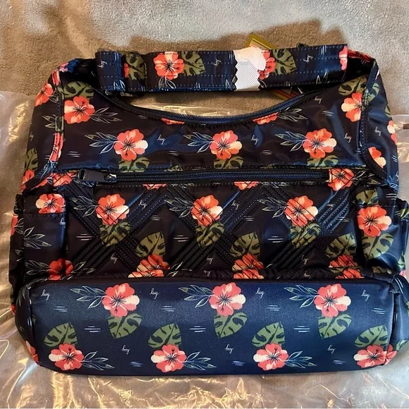 Lug Legacy Collection Camper Crossbody Bag in Aloha Navy - Picture 7 of 8